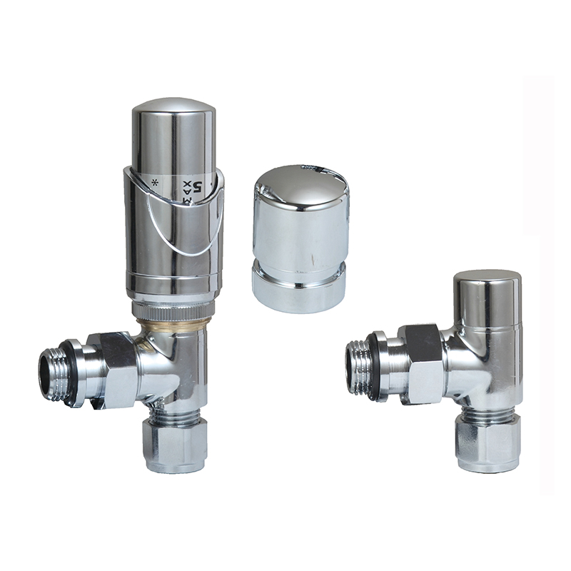 PEX Polished Thermostatic Radiator Valve With Head